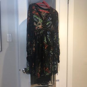 Beautiful flowery sheer dress